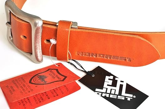 Amazon | 【MONCREST】日本製 栃木レザー 本革ベルト 幅35mm